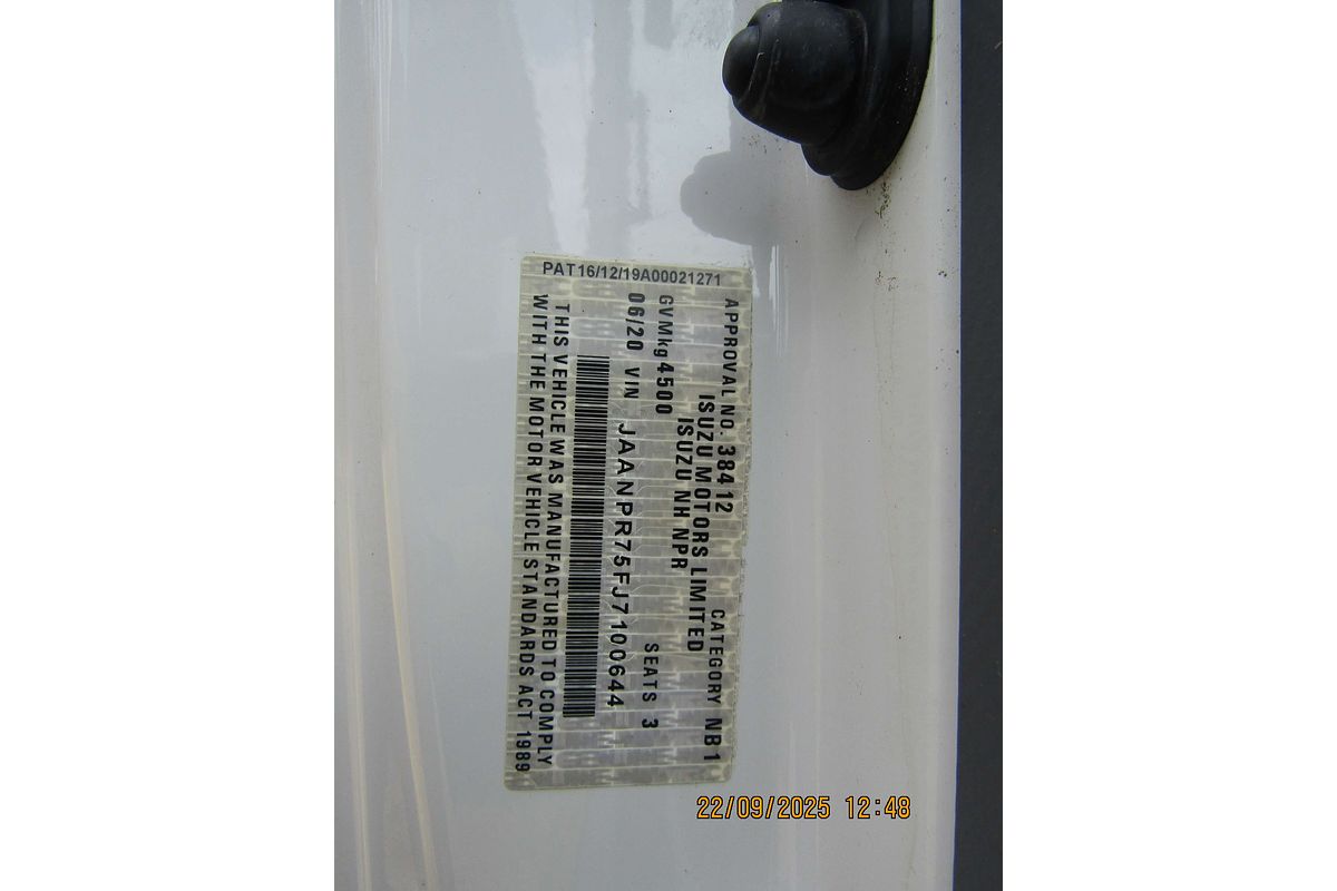 2020 Isuzu N Series NPR 45/55-155 Tradepack 4x2 SWB