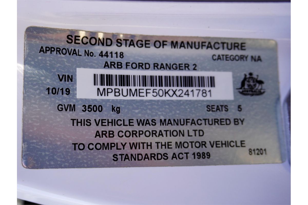 2019 Ford Ranger XL PX MkIII 4X4 3.2L