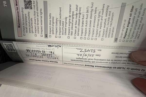 2018 Toyota Hilux Workmate TGN121R Rear Wheel Drive