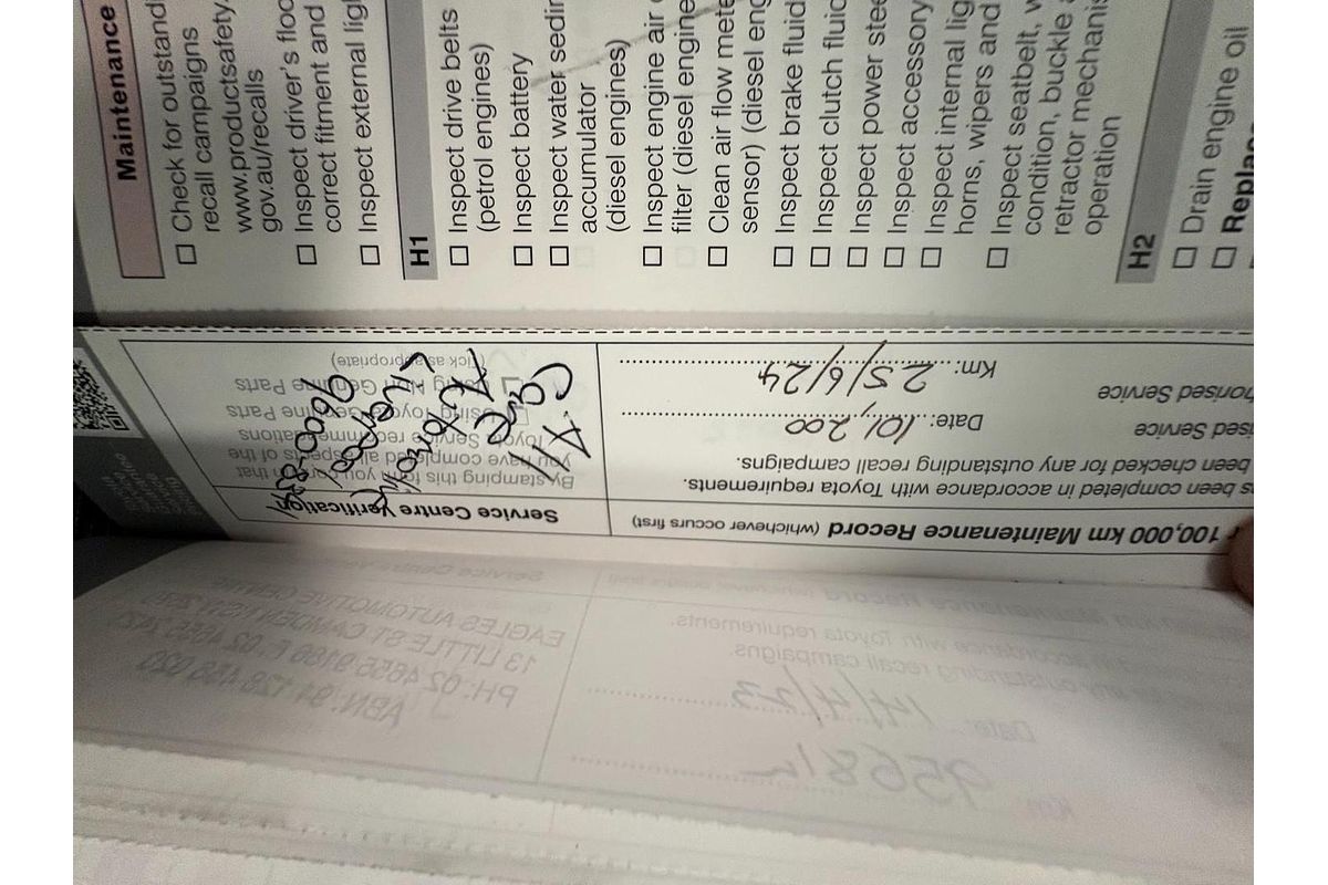 2018 Toyota Hilux Workmate TGN121R Rear Wheel Drive