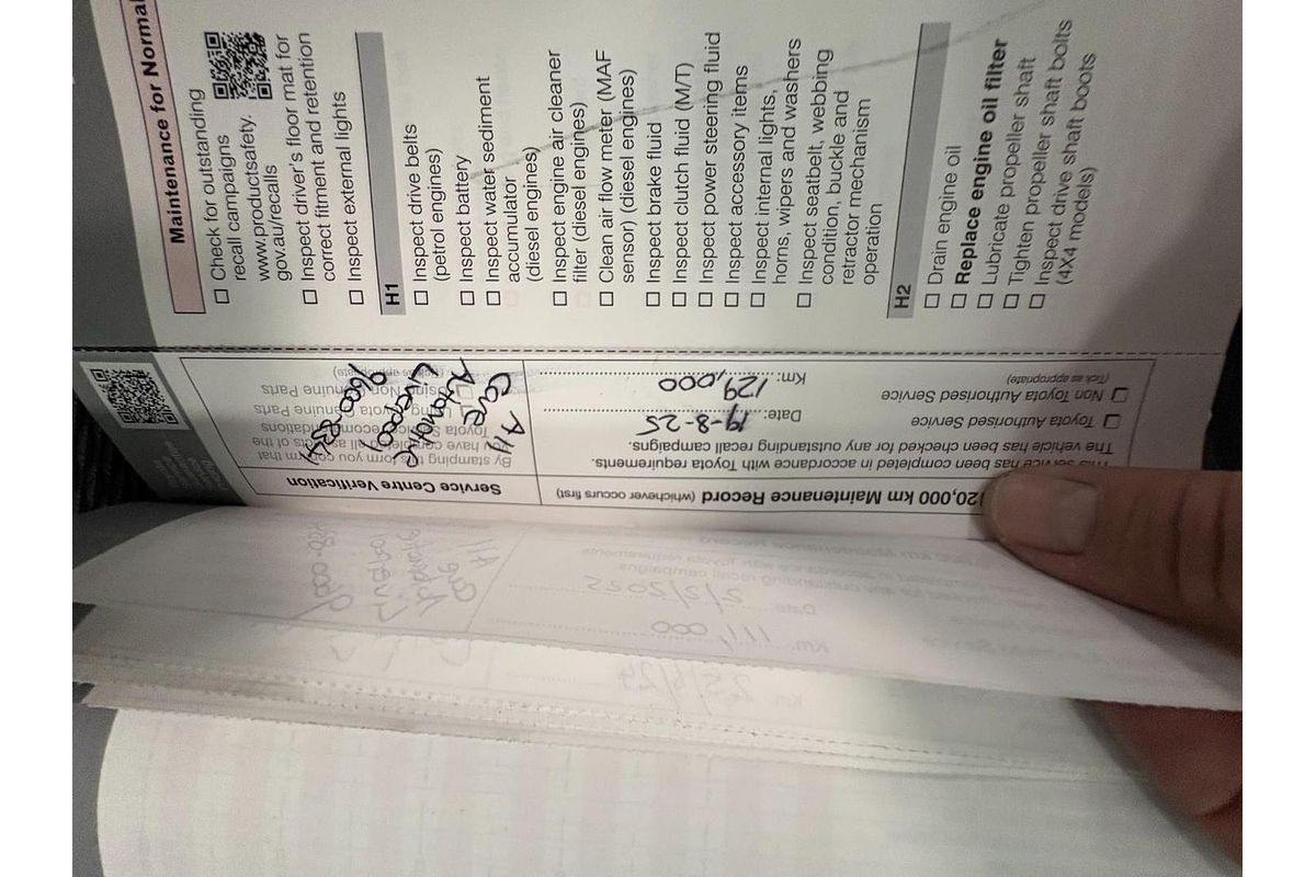 2018 Toyota Hilux Workmate TGN121R Rear Wheel Drive