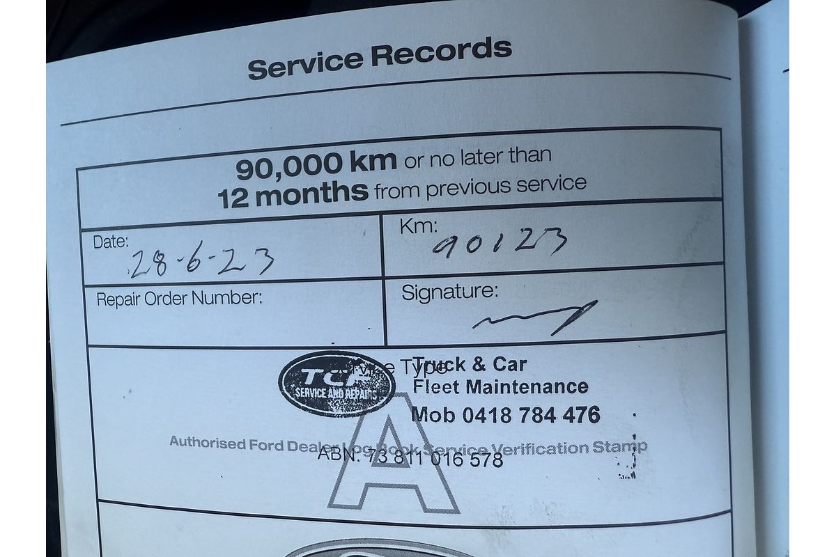 2019 Ford Ranger XL Hi-Rider PX MkIII Rear Wheel Drive 2.2L