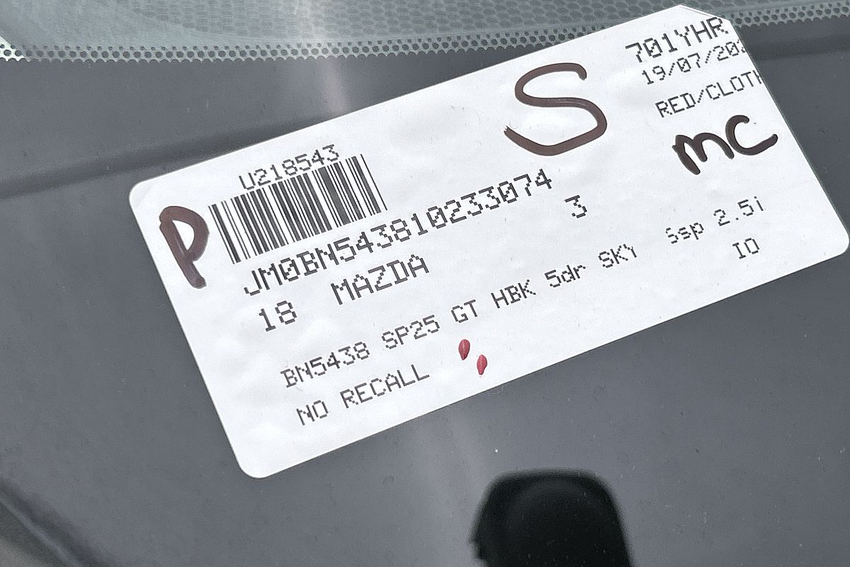 2018 Mazda 3 SP25 GT BN Series