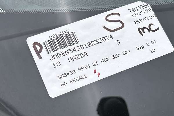 2018 Mazda 3 SP25 GT BN Series