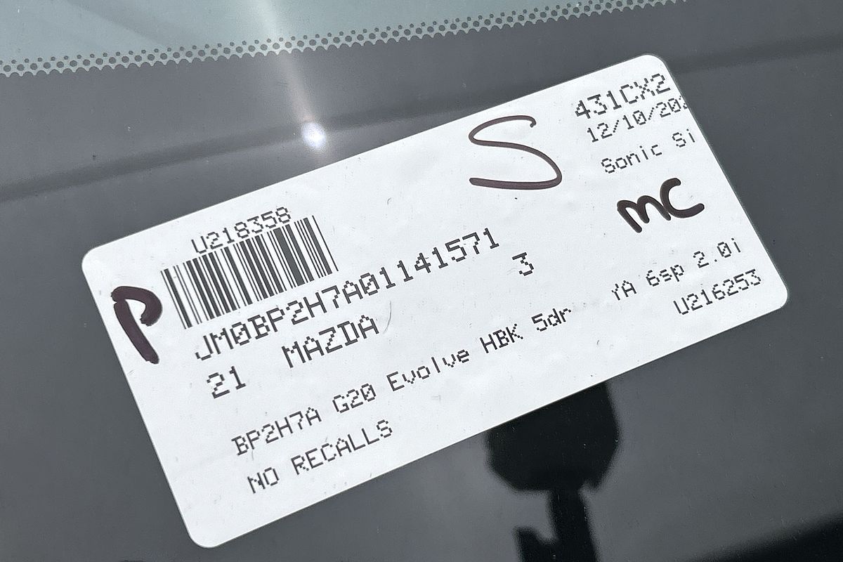 2021 Mazda 3 G20 Evolve BP Series