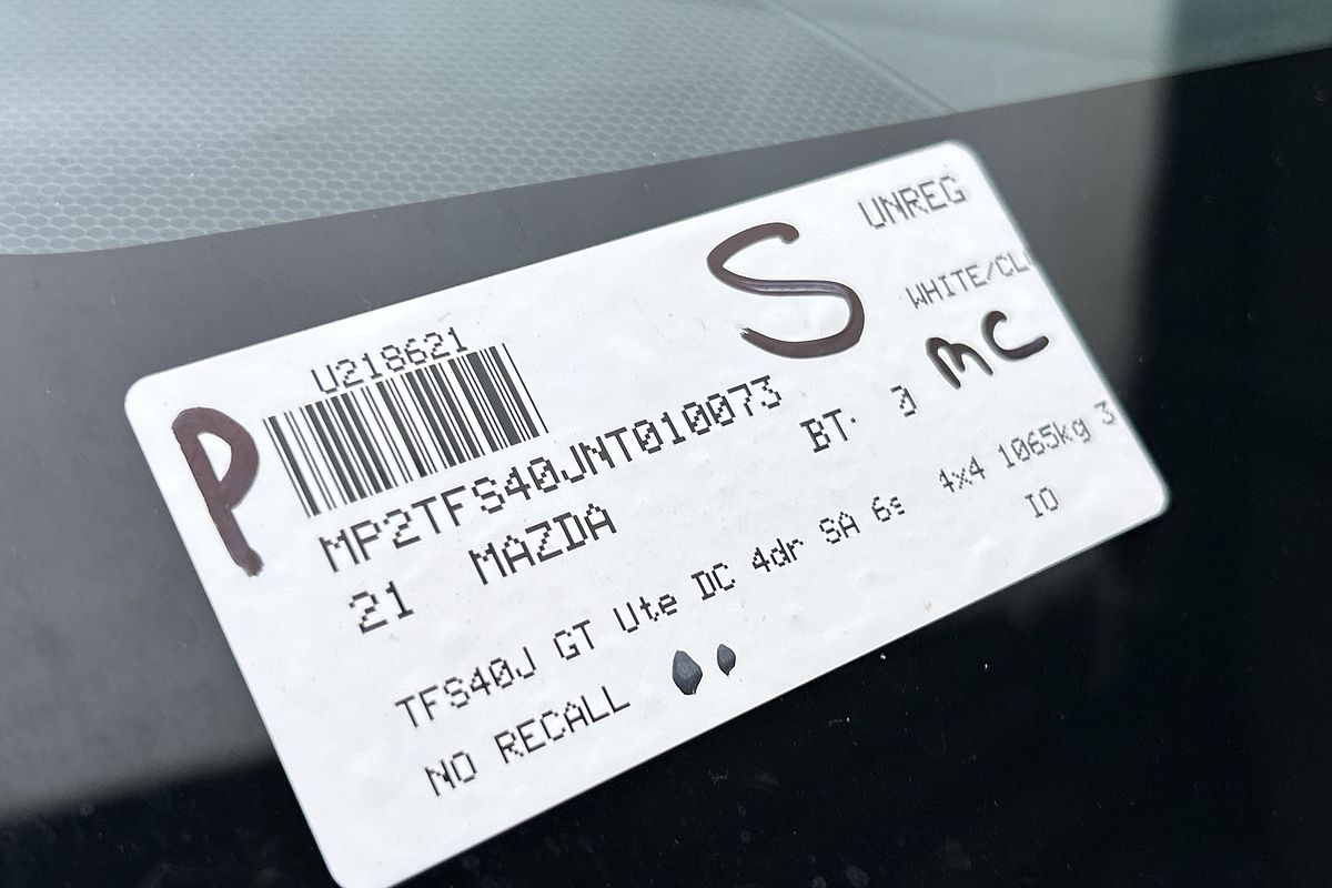 2021 Mazda BT-50 GT TF 4X4