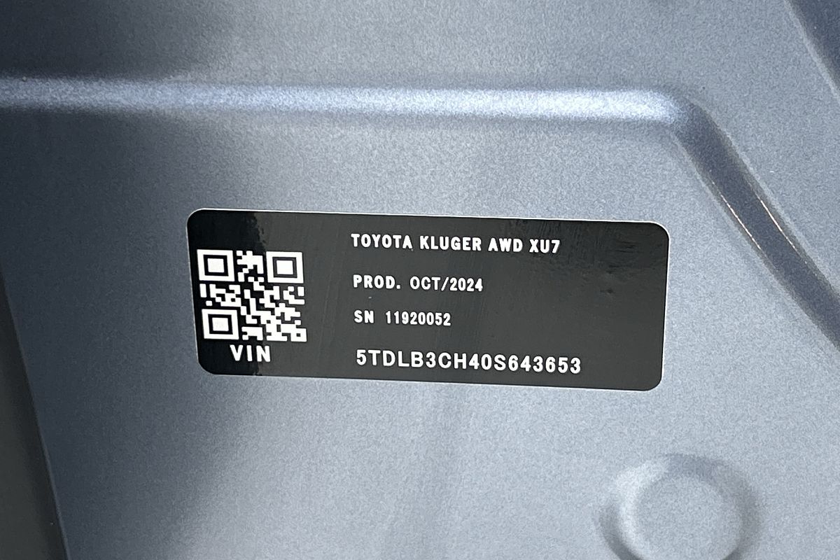 2024 Toyota Kluger GX AXUH78R