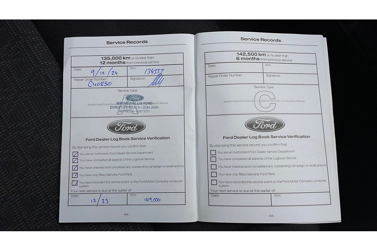 2018 Ford Ranger XL Hi-Rider PX MkII Rear Wheel Drive 2.2L
