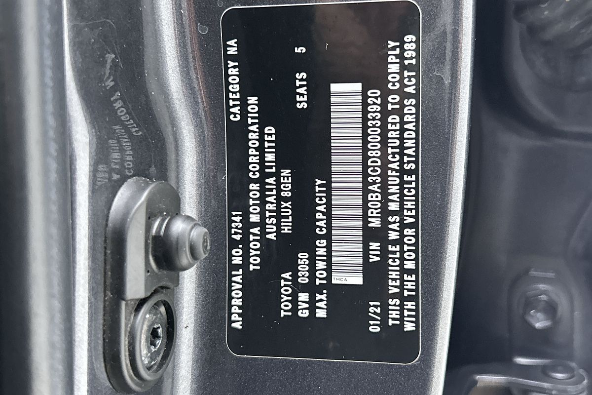 2020 Toyota Hilux SR5 GUN126R 4X4