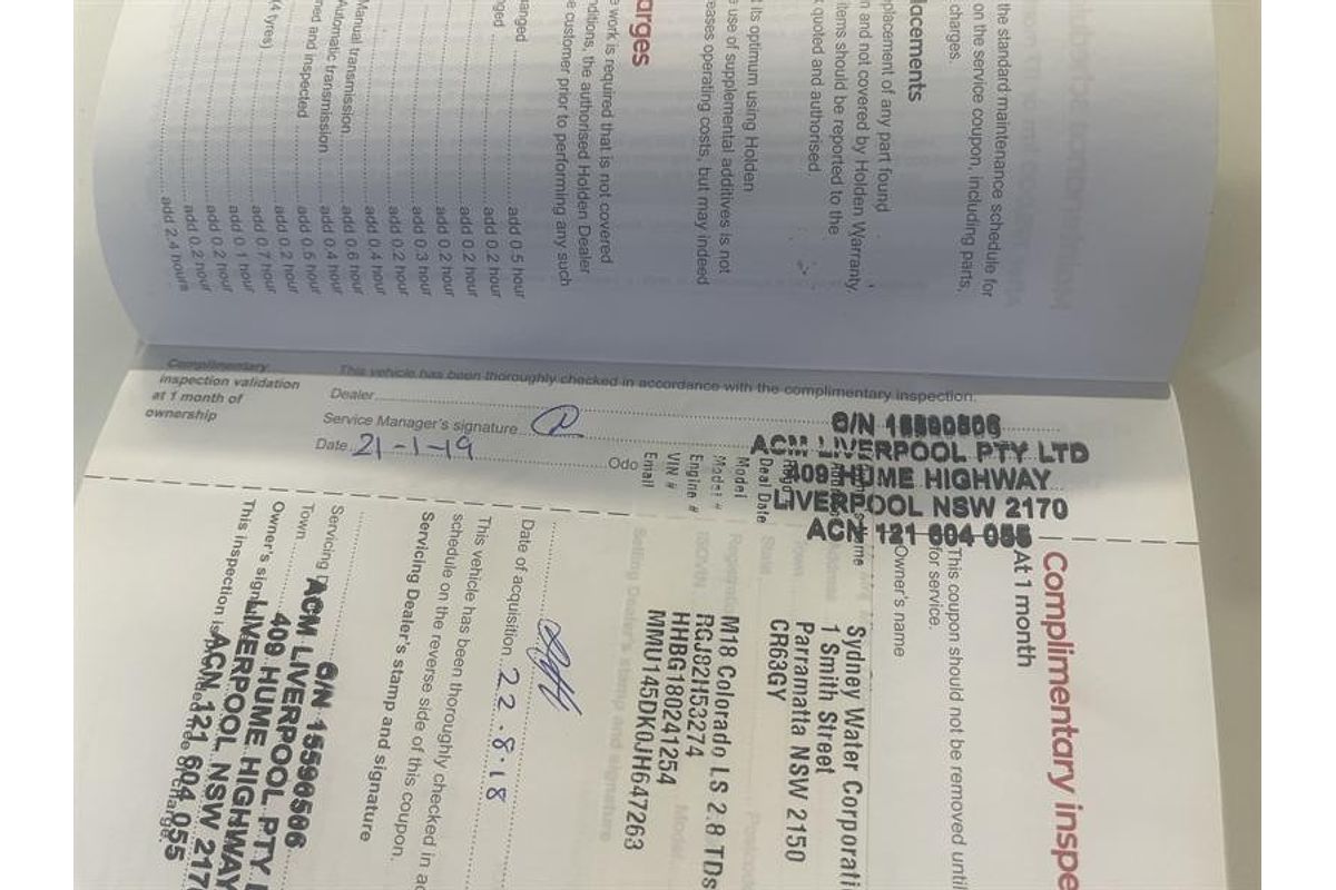 2017 Holden Colorado LS RG 4X4