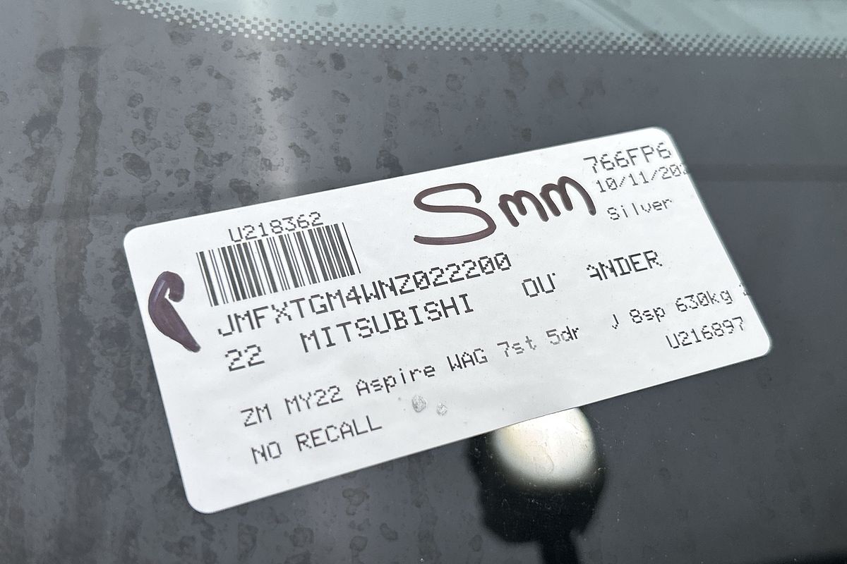 2022 Mitsubishi Outlander Aspire ZM