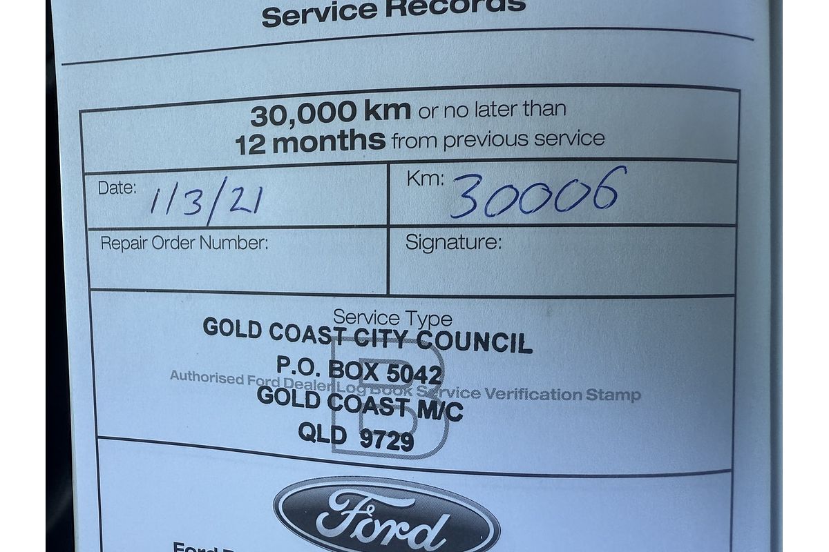 2019 Ford Ranger XL Hi-Rider PX MkIII Rear Wheel Drive 2.2L