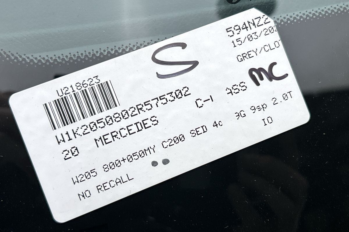 2020 Mercedes-Benz C-Class C200 W205