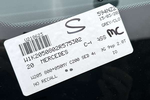 2020 Mercedes-Benz C-Class C200 W205