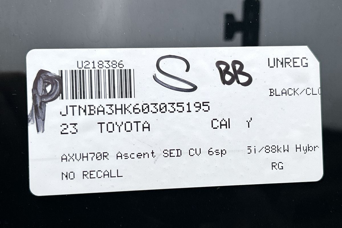 2023 Toyota Camry Ascent AXVH70R