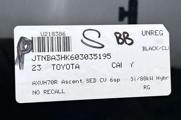 2023 Toyota Camry Ascent AXVH70R