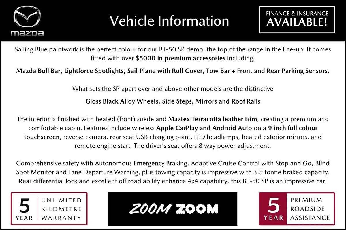 2025 Mazda BT-50 SP TF 4X4