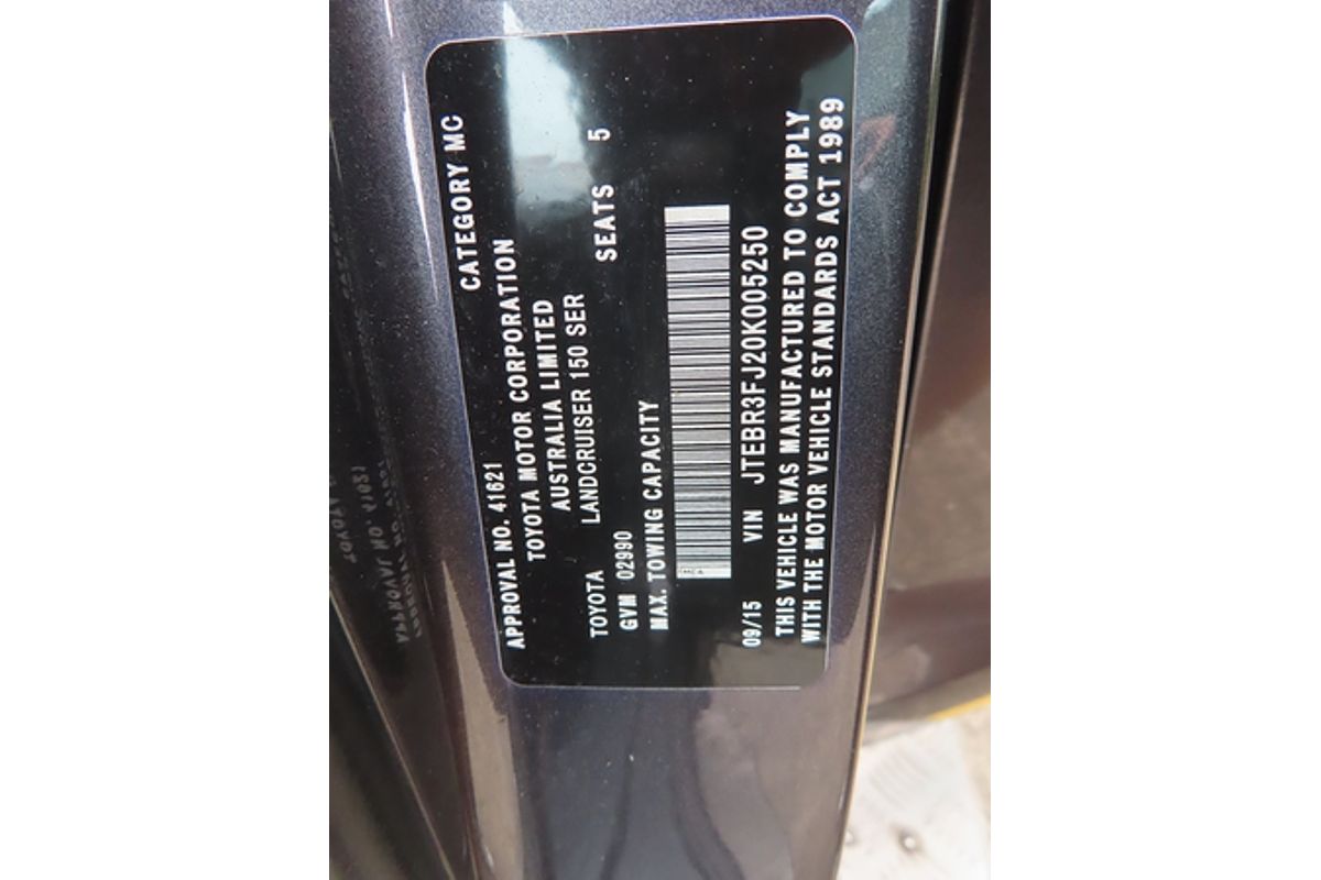 2015 Toyota Landcruiser Prado GX GDJ150R