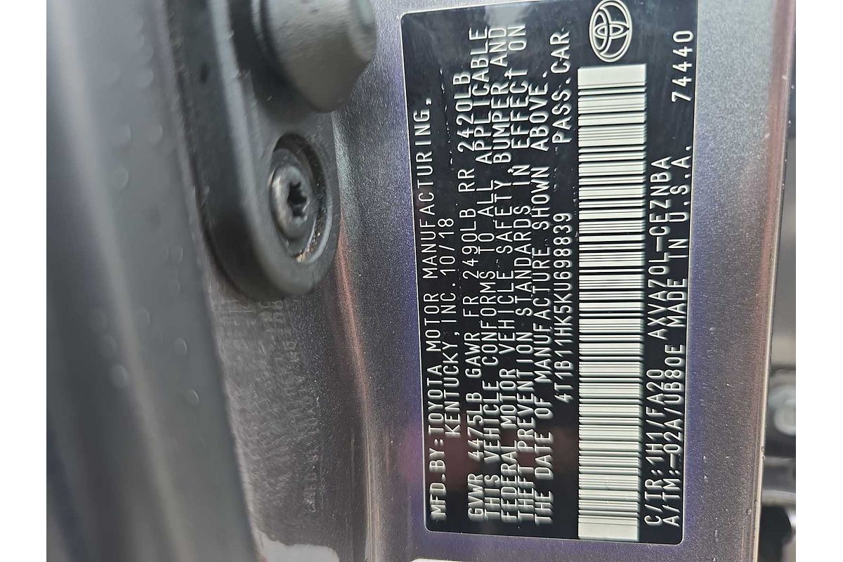 2019 Toyota Camry LE