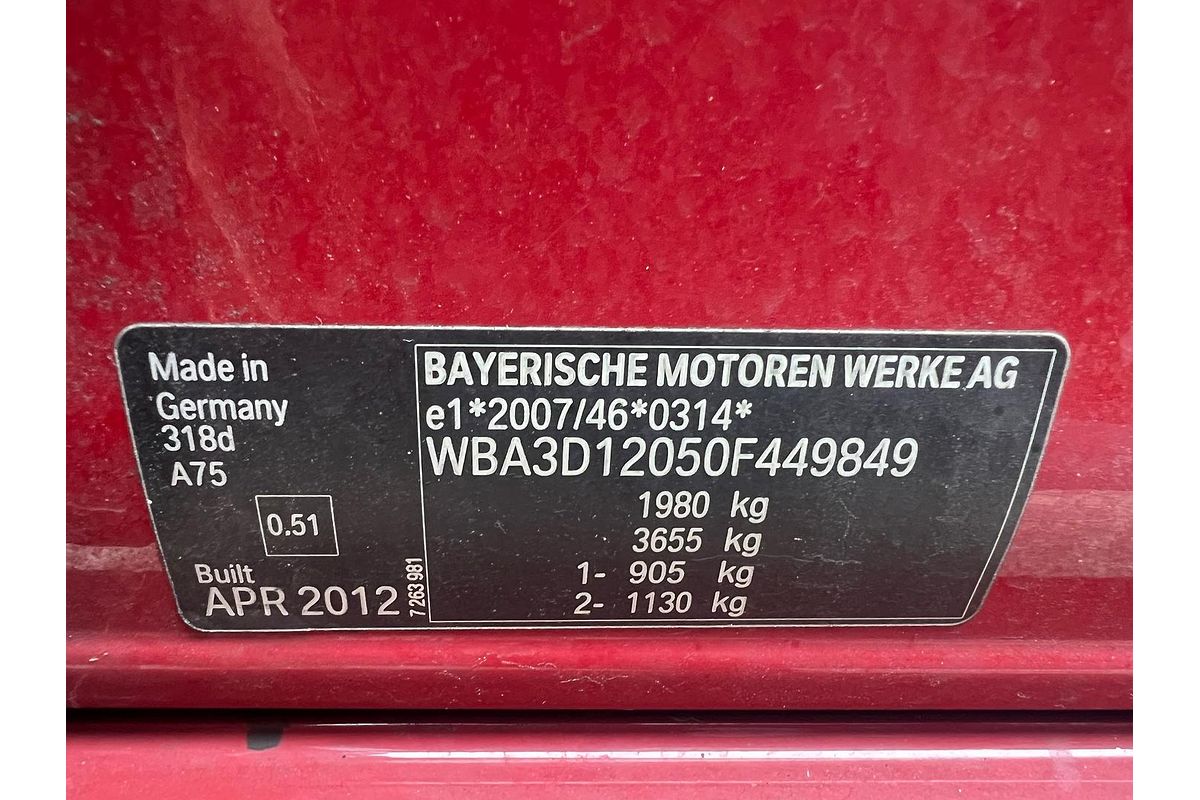 2013 BMW 3 Series 318d F30
