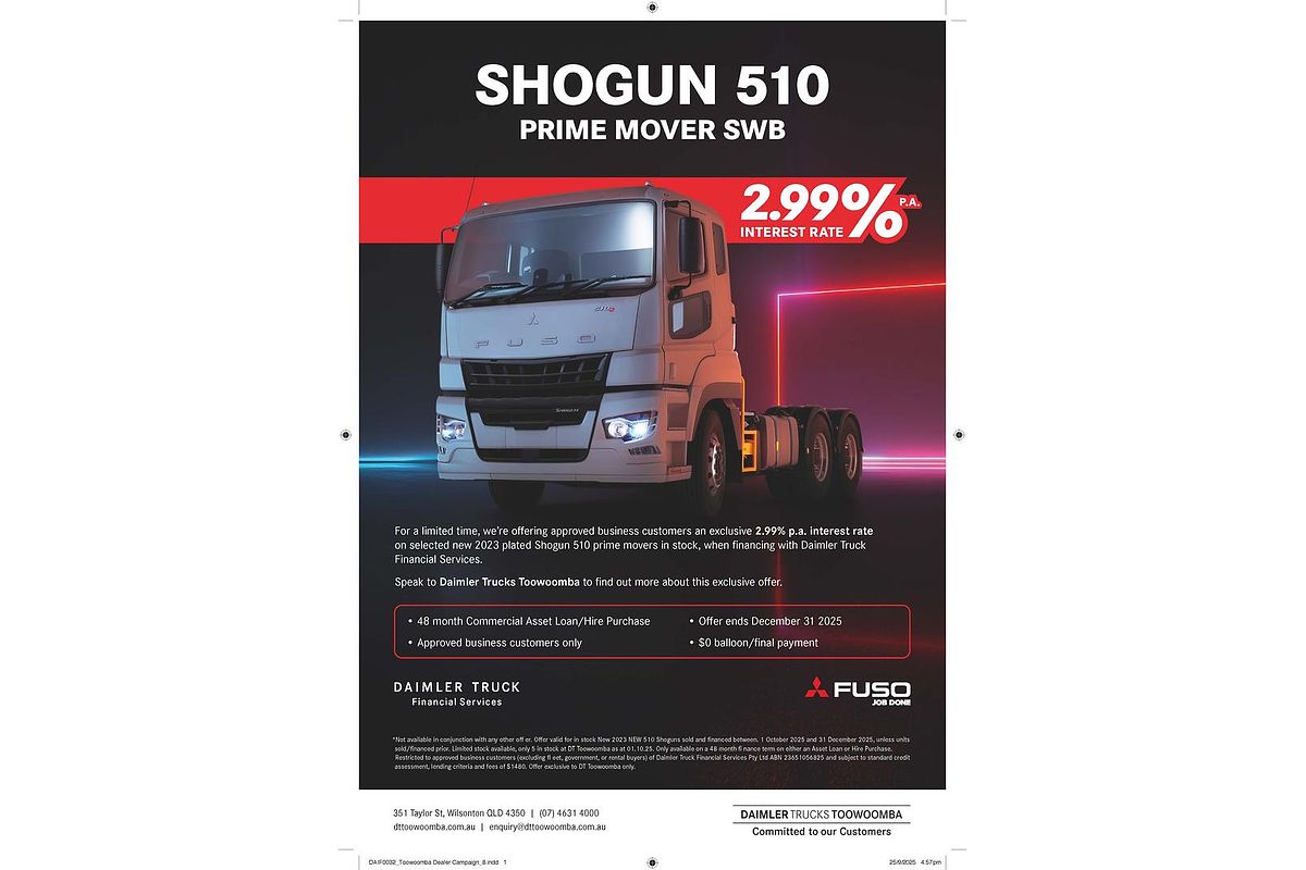 2023 Fuso Shogun FV74 510
