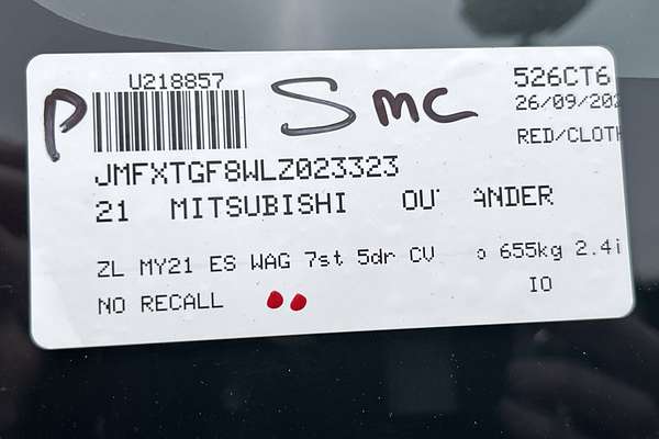 2021 Mitsubishi Outlander ES ZL