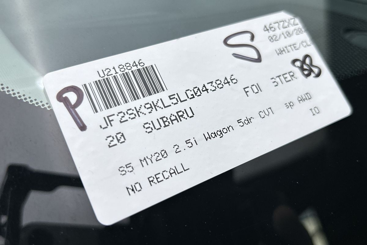 2020 Subaru Forester 2.5i S5