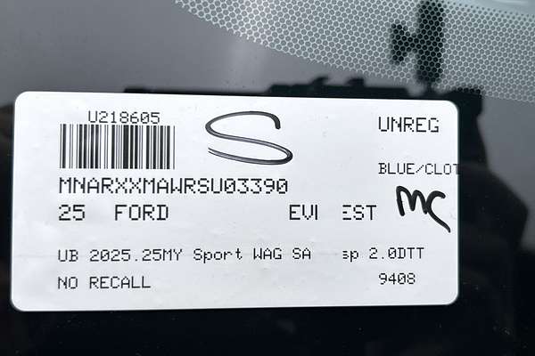 2025 Ford Everest Sport 2.0L