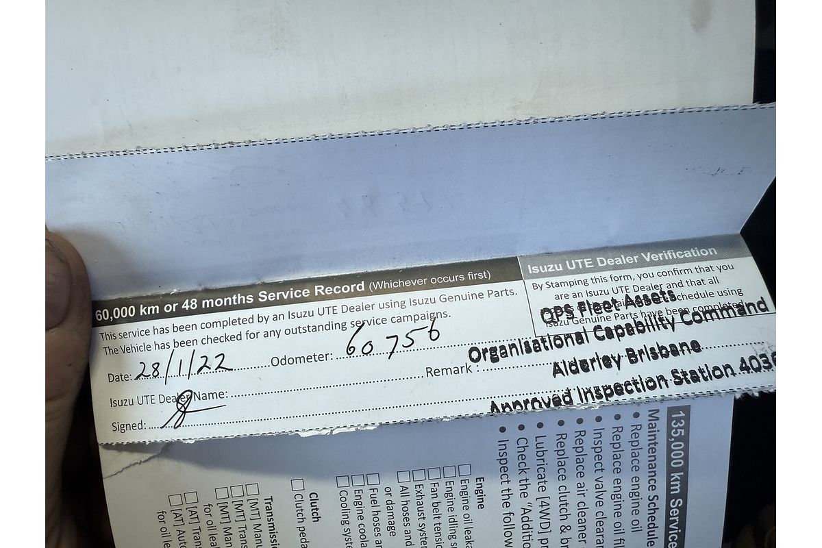 2018 Isuzu D-MAX SX 4X4