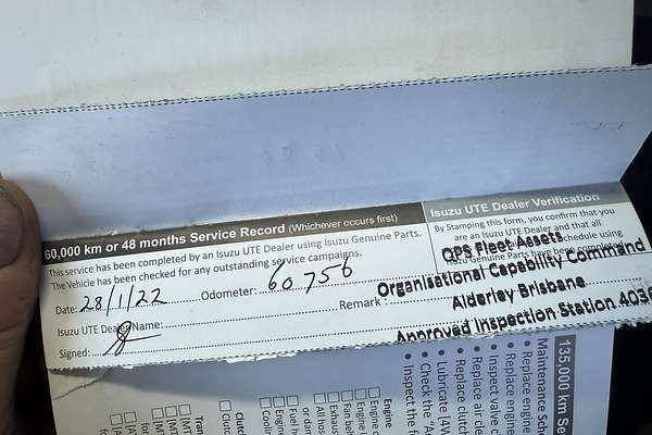 2018 Isuzu D-MAX SX 4X4