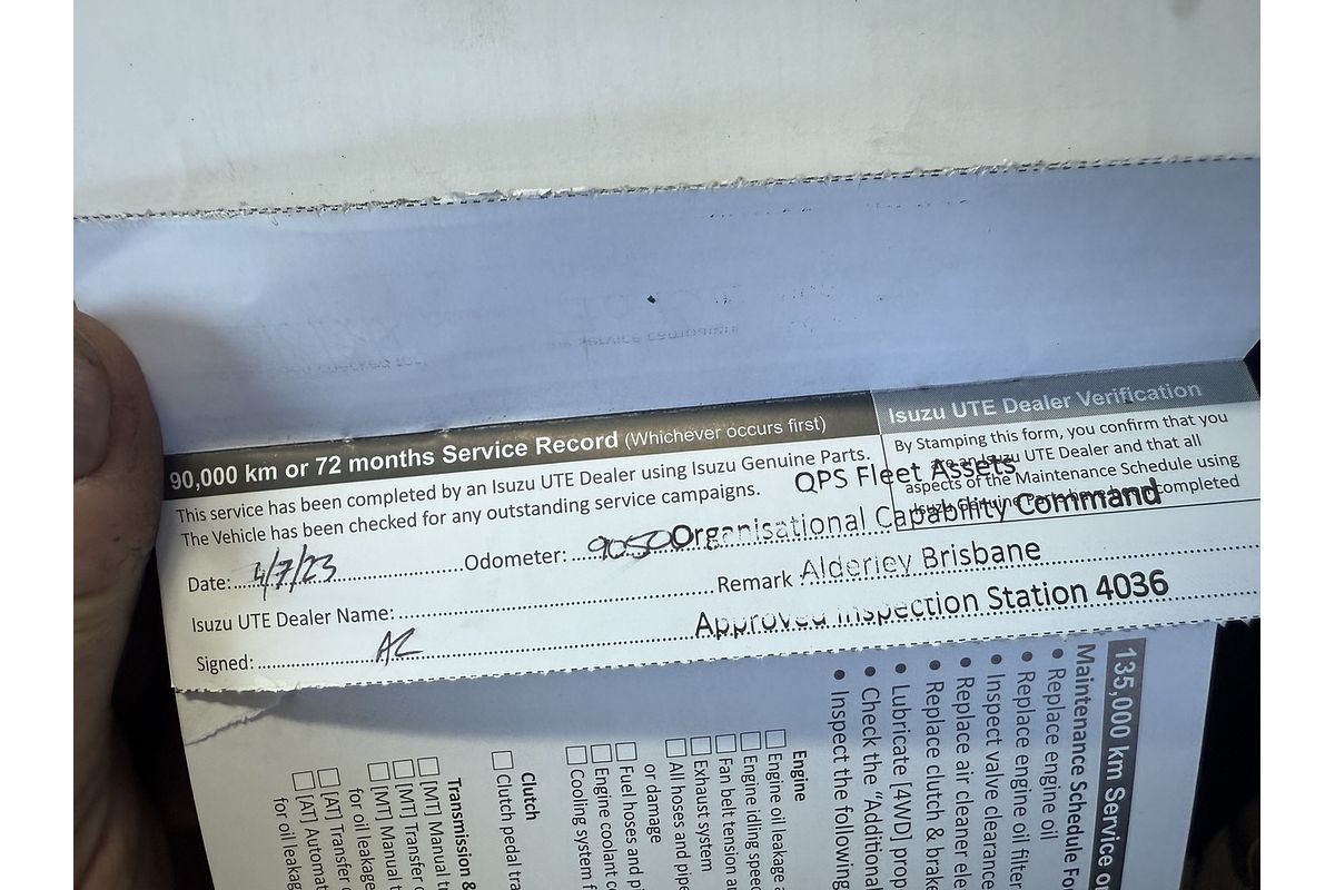 2018 Isuzu D-MAX SX 4X4