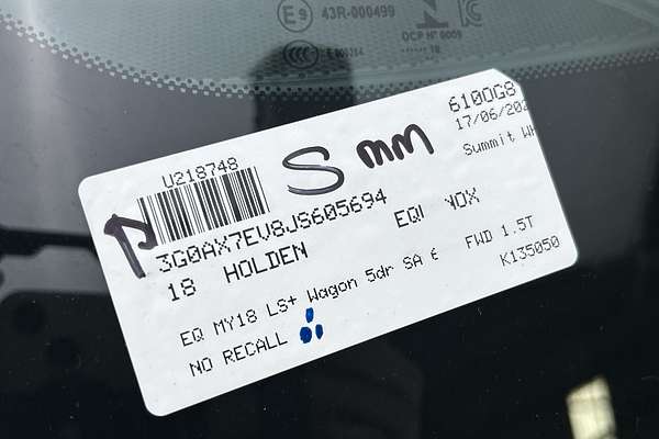 2018 Holden Equinox LS+ EQ