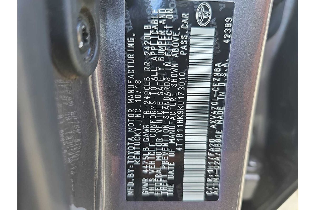 2019 Toyota Camry LE