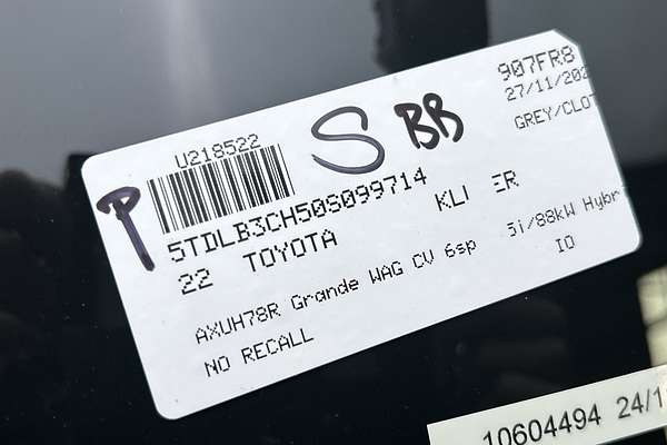 2022 Toyota Kluger Grande AXUH78R