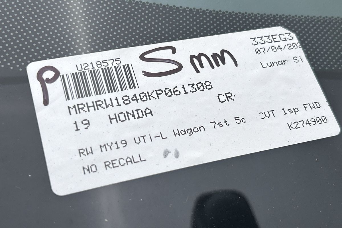 2019 Honda CR-V VTi-L RW