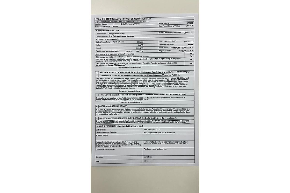 2022 Ford Ranger XLT 4X4 2.0L