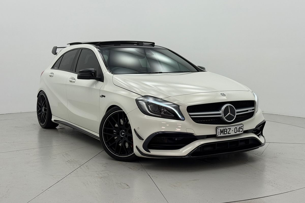 2017 MERCEDES-AMG A45 AMG 7 SP AUTO DUAL CLUTCH 5D HATCHBACK T4