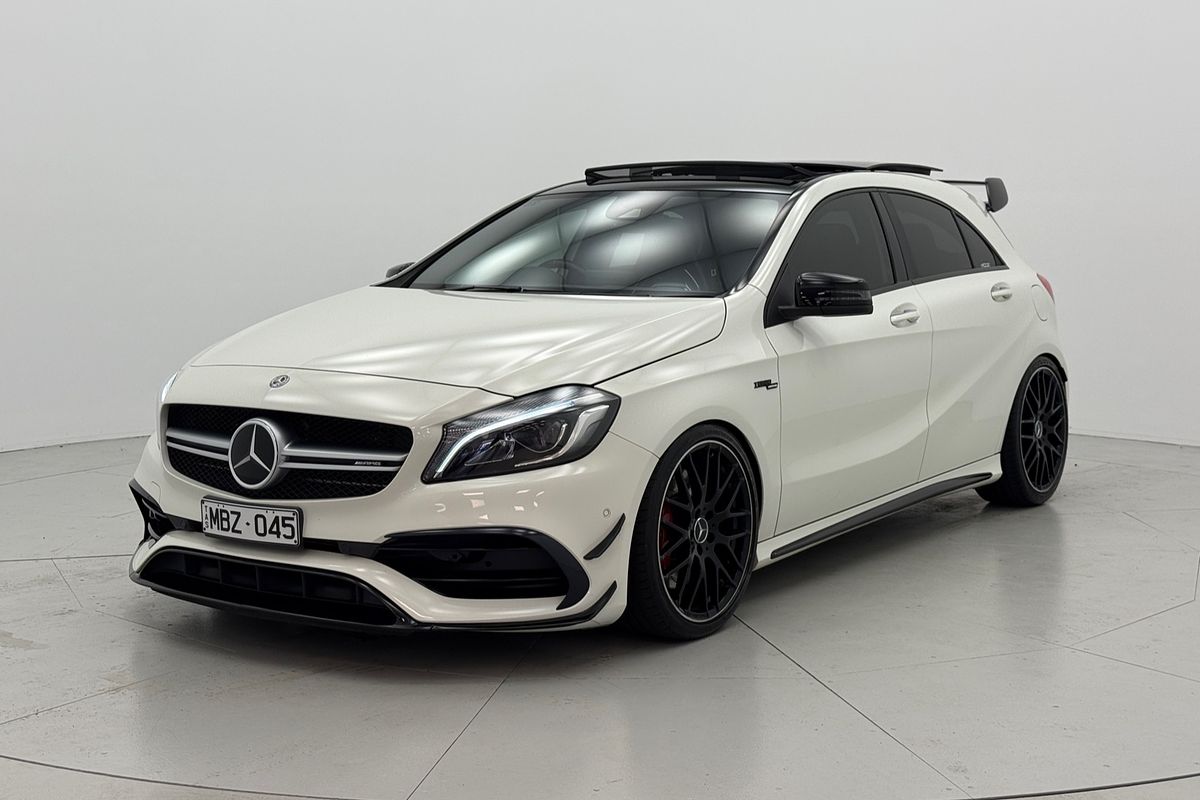 2017 MERCEDES-AMG A45 AMG 7 SP AUTO DUAL CLUTCH 5D HATCHBACK T4