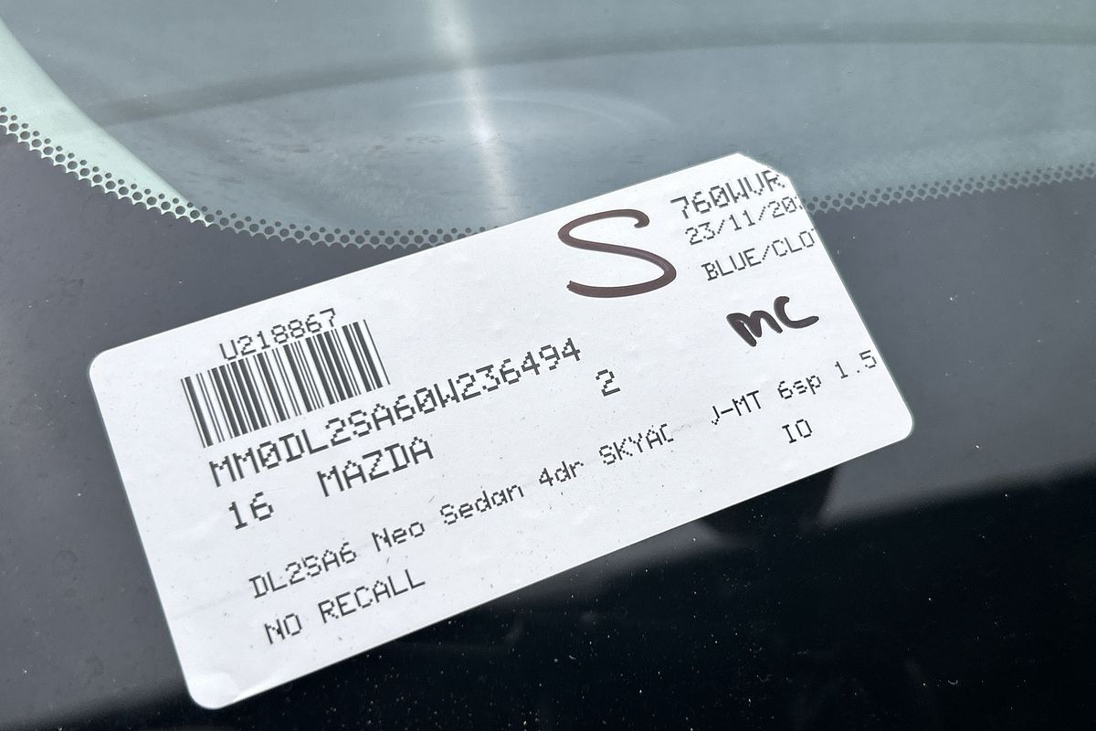2016 Mazda 2 Neo DL Series