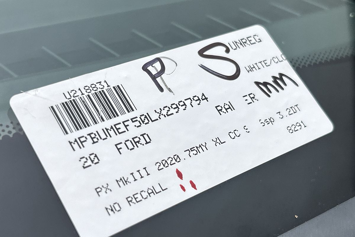 2020 Ford Ranger XL PX MkIII 4X4 3.2L