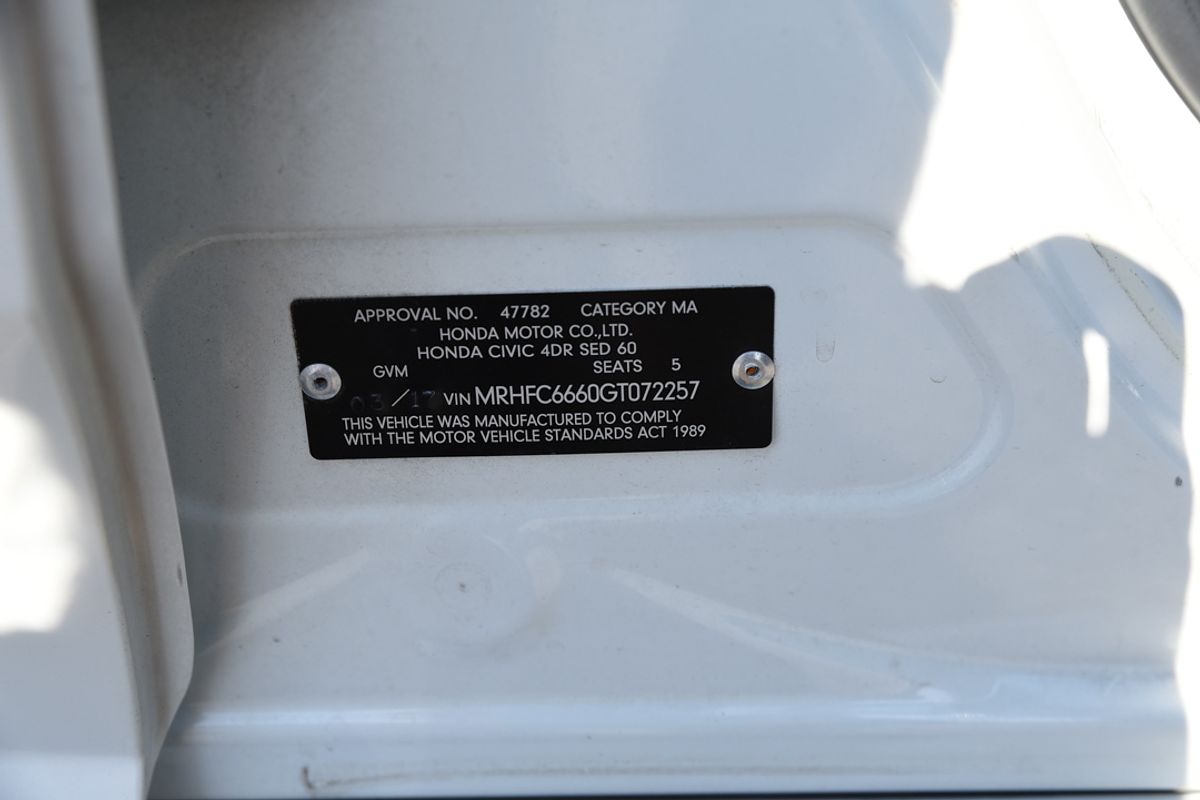 2016 Honda Civic VTi-S 10th Gen