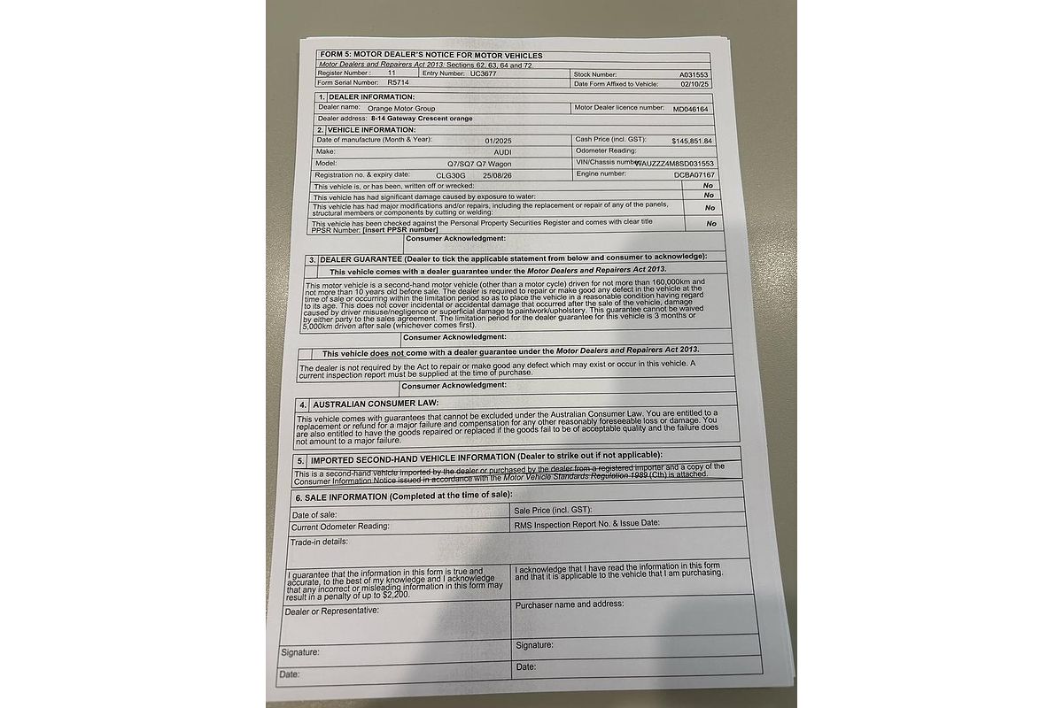 2025 Audi Q7 55 TFSI S line 4M