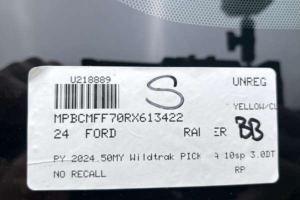 2024 Ford Ranger Wildtrak 4X4 3.0L