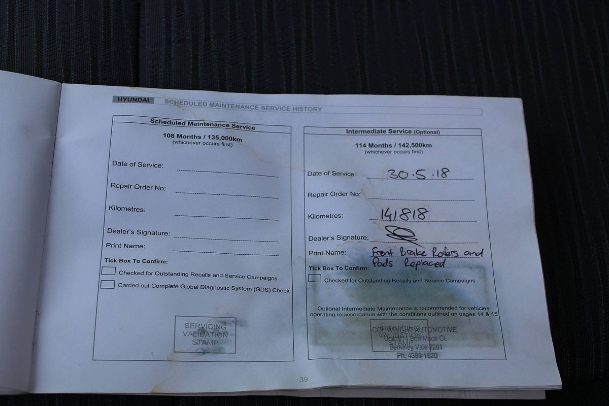 2011 HYUNDAI iLOAD CREW 5 SP MANUAL 4D VAN 4CYL