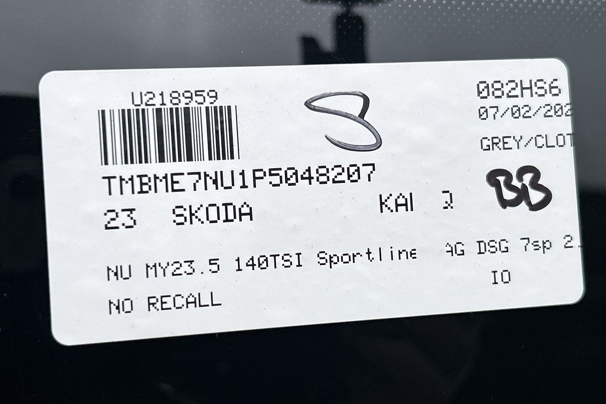 2023 SKODA Karoq 140TSI Sportline NU