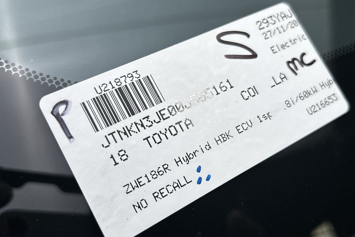 2018 Toyota Corolla Hybrid ZWE186R