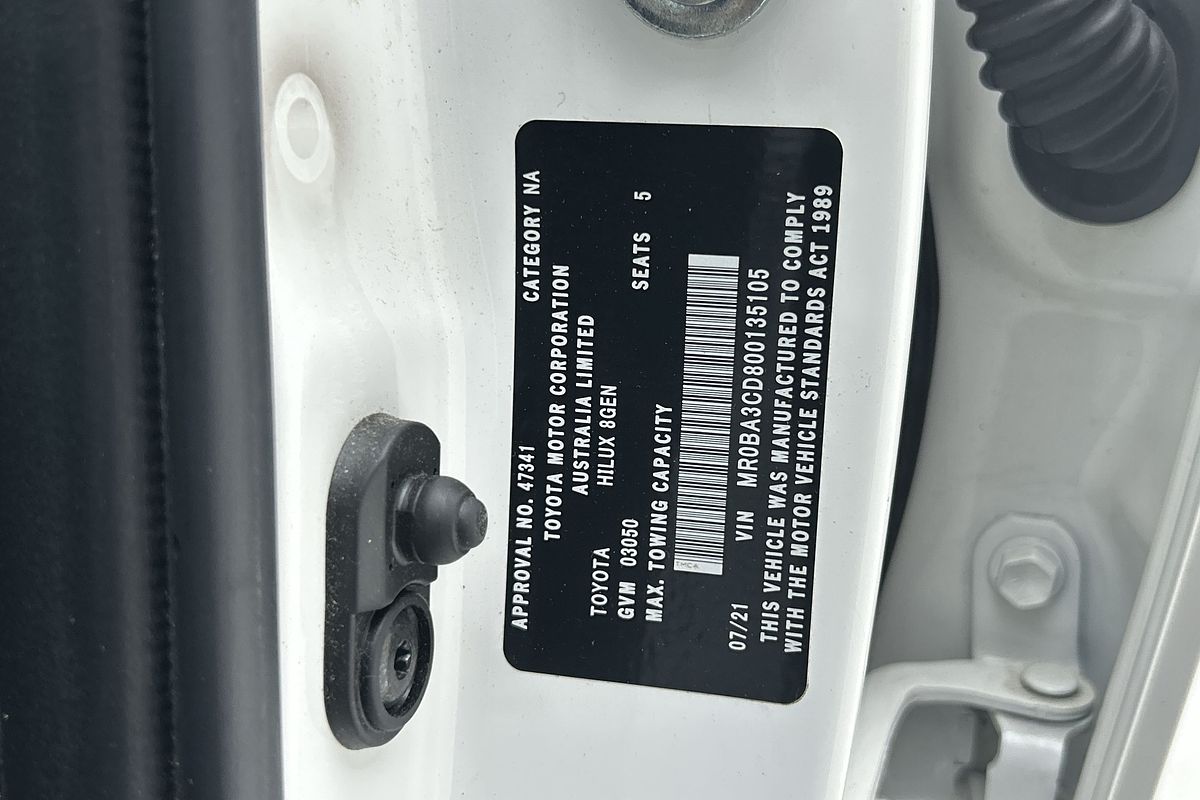 2021 Toyota Hilux SR5 GUN126R 4X4