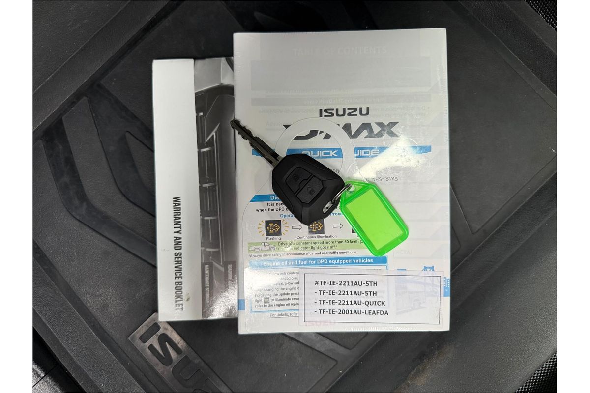 2022 Isuzu D-MAX SX High Ride Rear Wheel Drive