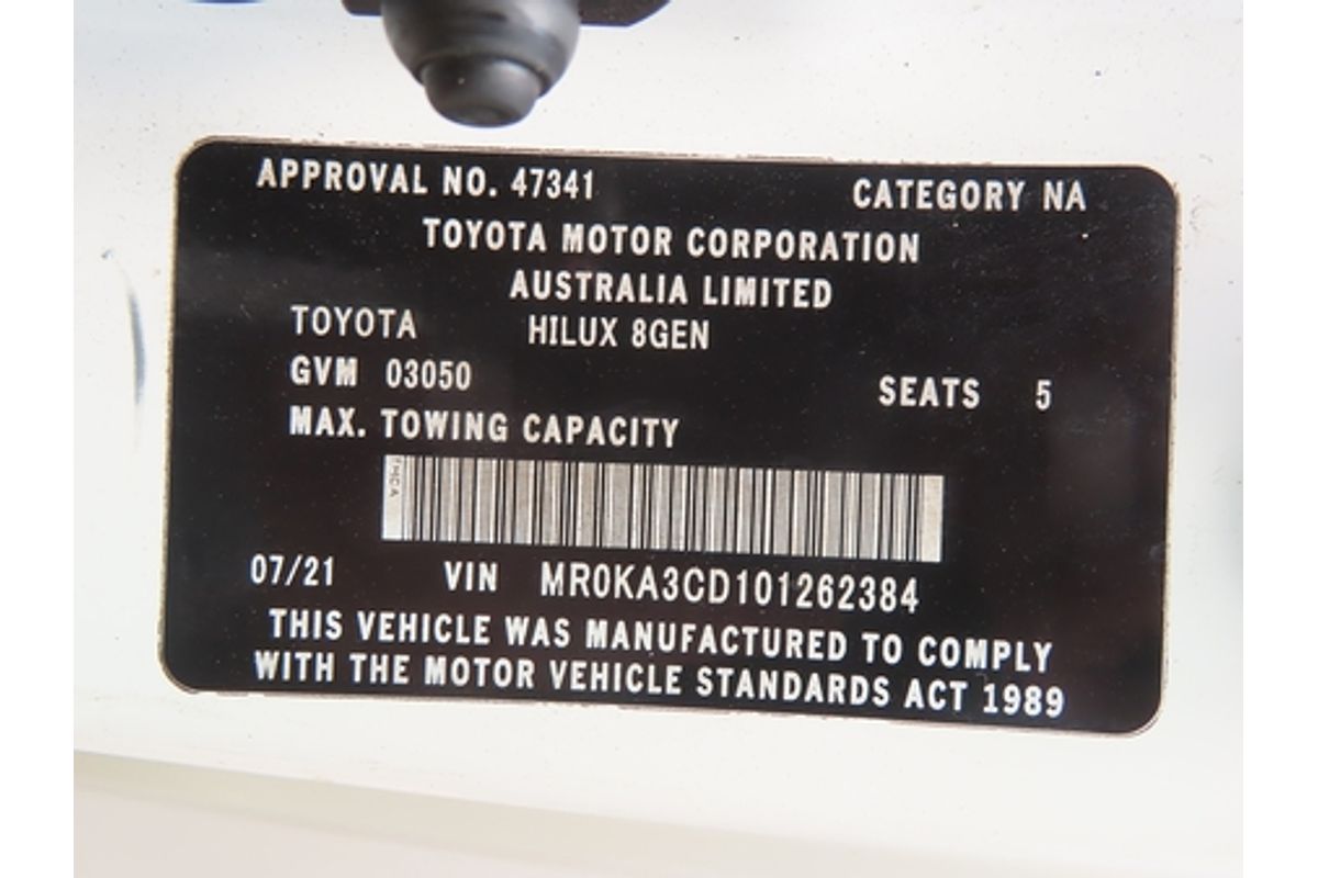2021 Toyota Hilux SR GUN126R 4X4