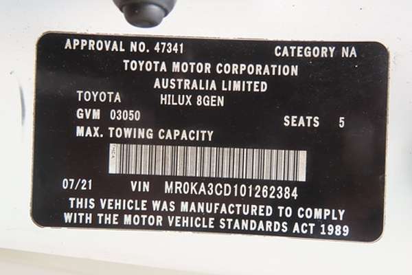 2021 Toyota Hilux SR GUN126R 4X4
